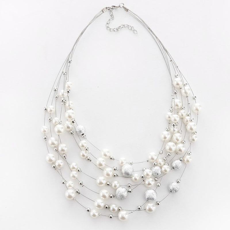 N41# New Arrivals Fashion Jewelry Gold Color Multi Layer Chains Necklace