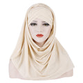 G4#Cotton Milk Fiber Women Head wrap Jersey Turban Headscarf Headband