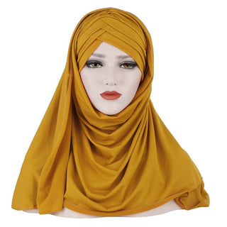 G4#Cotton Milk Fiber Women Head wrap Jersey Turban Headscarf Headband