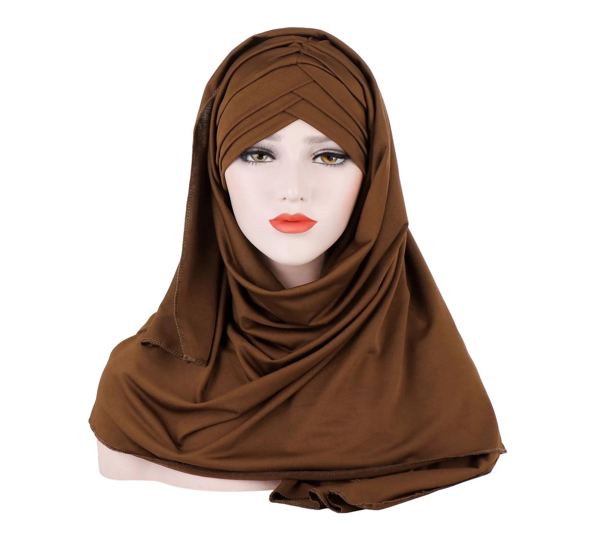 G4#Cotton Milk Fiber Women Head wrap Jersey Turban Headscarf Headband
