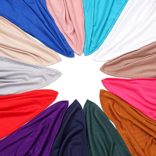G3#Modal Cotton Jersey Hijab Scarf Long Muslim Shawl Plain Soft Turban