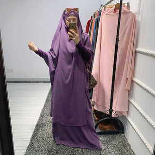 1423#Ramadan Abaya suit  Islamic clothing Dubai abaya with hijab