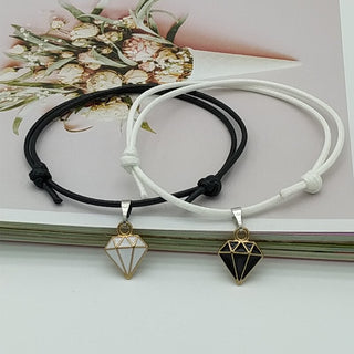 C7#2022 New Fashion Couple Bracelet Stitching Heart Bracelets Women Cute Cat  Romantic Valentine's Day present for Lovers wholesale