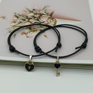 C7#2022 New Fashion Couple Bracelet Stitching Heart Bracelets Women Cute Cat  Romantic Valentine's Day present for Lovers wholesale