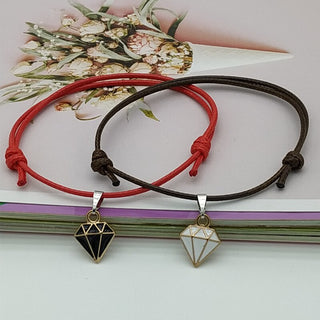 C7#2022 New Fashion Couple Bracelet Stitching Heart Bracelets Women Cute Cat  Romantic Valentine's Day present for Lovers wholesale