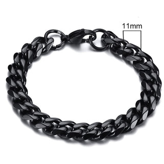 BM1#2022 Chain Bracelet for Men Stainless Steel Curban Link Chain Wristband Classic Male Jewelry