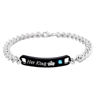 C3# 2022 New Fashion popular couple bracelet queen love memorial day holiday gift chain jewelry friends