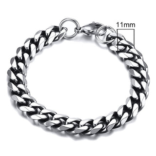 BM1#2022 Chain Bracelet for Men Stainless Steel Curban Link Chain Wristband Classic Male Jewelry