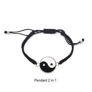 C1# New Couple Bracelets Necklace Set  Adjustable Braid Chain Bracelet Matching Lover Bracelets Necklaces