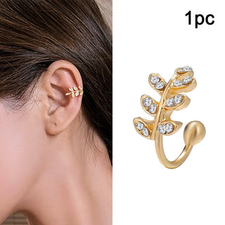 E4#  2022 Fashion Kpop Shiny Zircon Butterfly Clip Earrings Jewelry