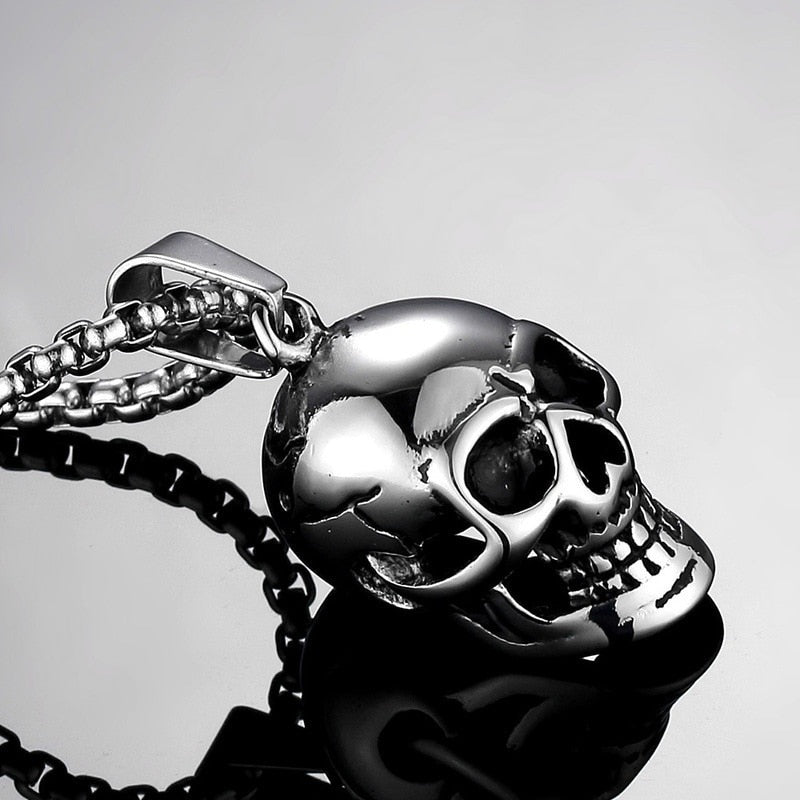 NM4# 2022 Hot selling New Design Skull Men's Stainless Steel Necklace Pendant