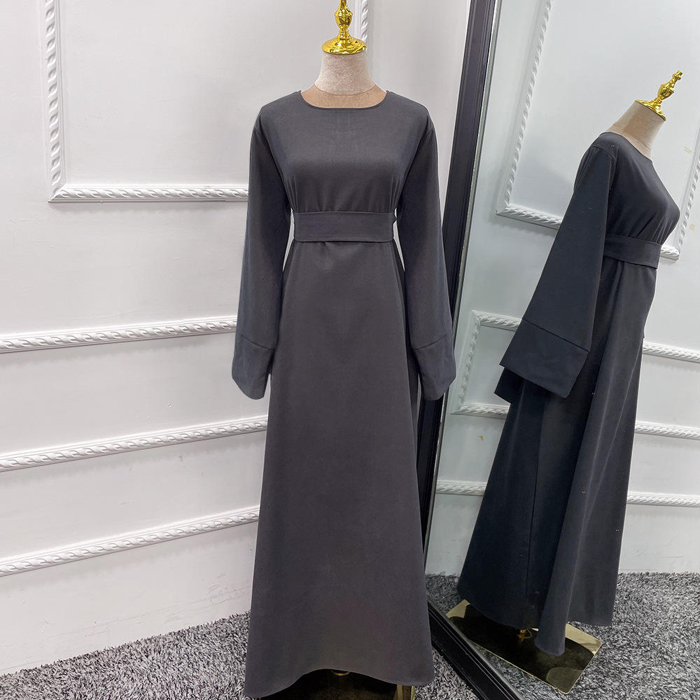 1568#Islamic Clothing Black Abaya for Muslim girls Modest dresses abaya