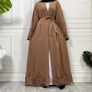 1947# Elegant Cardigan Plain Simple Abaya For Muslim Women Dress