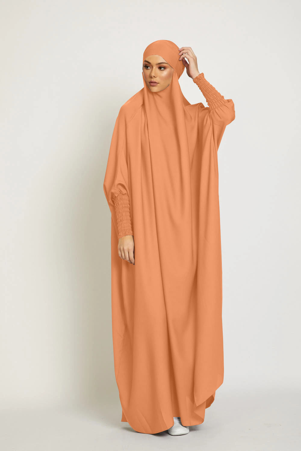 1484#New Design Free Size Prayer Abaya Women Muslim Dress Jilbab_