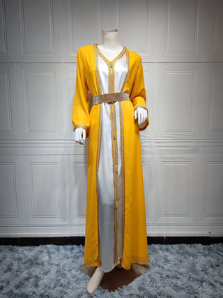 AB147#Middle East commuter ethnic style European and American muslim maxi dresses