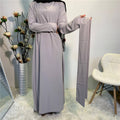 6176# Slim High Quality Inner Slip Long Dresses Classic Simple Abayas