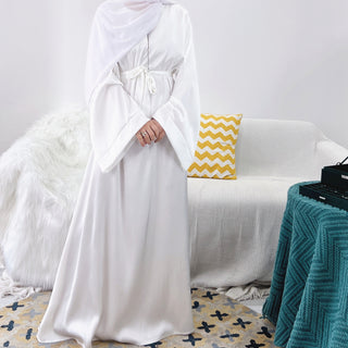 1503#Satin Islamic Dresses for women pakistan dubai clothing wholesale