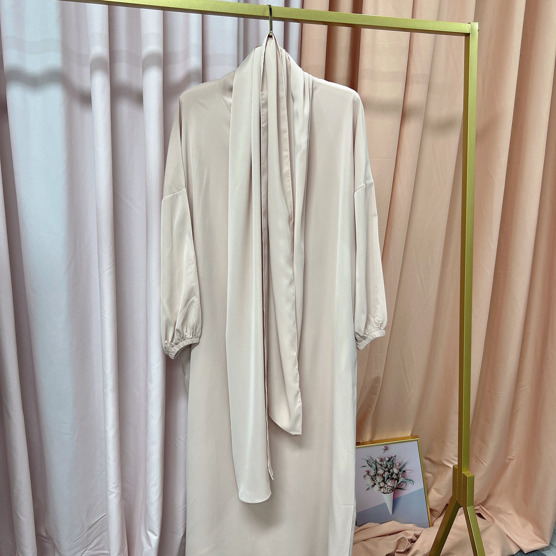 1499#Hoodie Abaya Islamic Clothing Hijab Jilbab_ Dress for Daily Wear