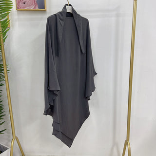 HJ907#One Layer Long Khimar Hijab Ramadan Prayer Dress Islamic Niqab