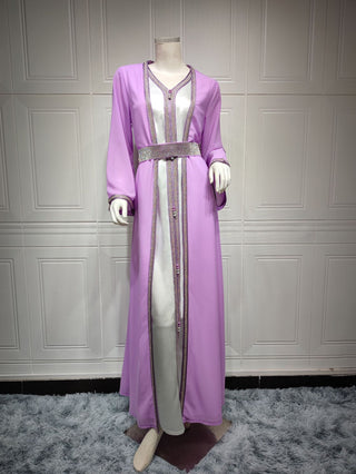 AB147#Middle East commuter ethnic style European and American muslim maxi dresses