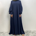 6683#2023 High Quality 10 Colors Chiffon Maxi Dress For Muslim Women Ramanda Eid Fashion