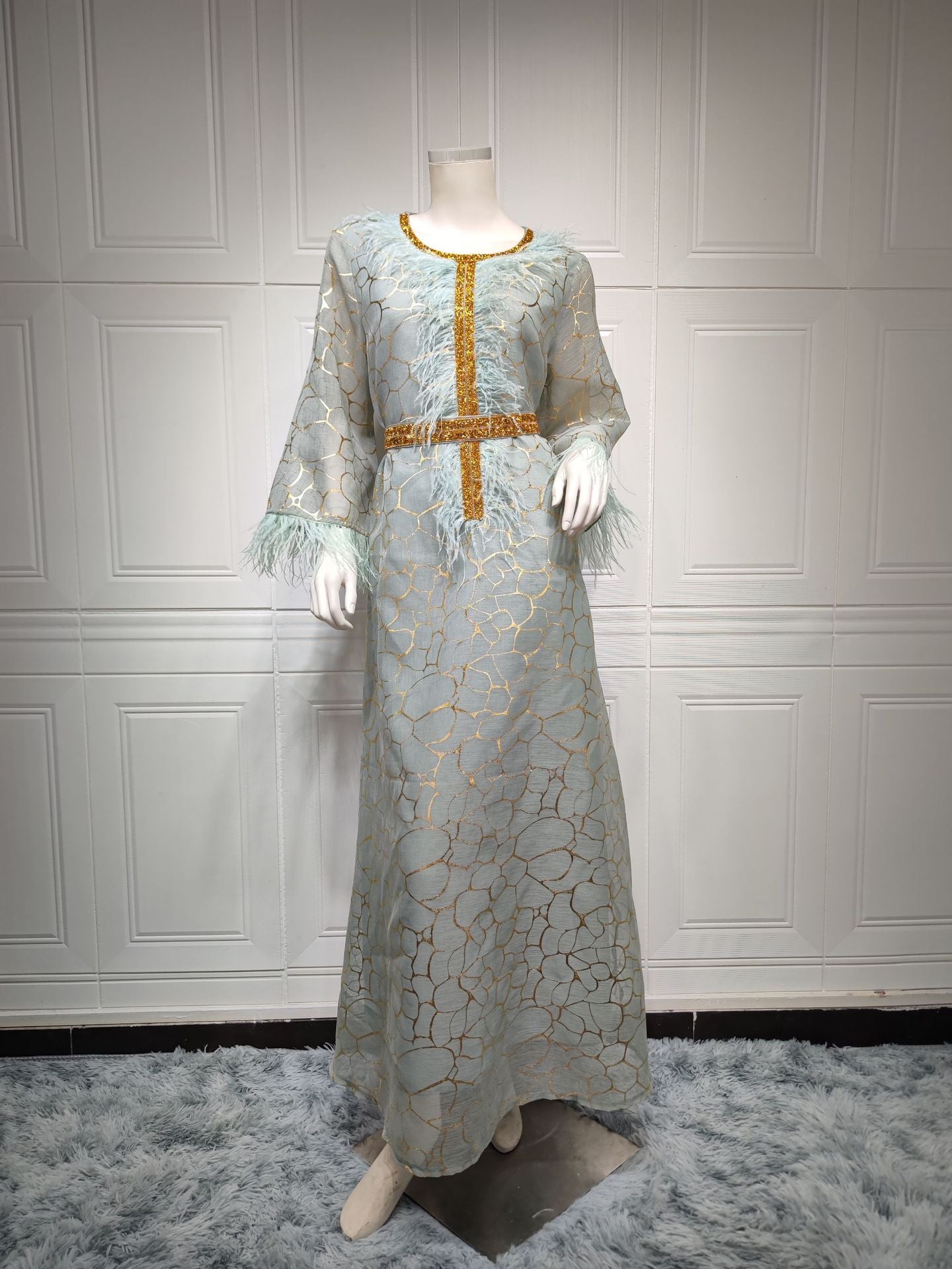 AB239#Eid Leopard fashion habaya women muslim dress muslim women abaya and long  dresses