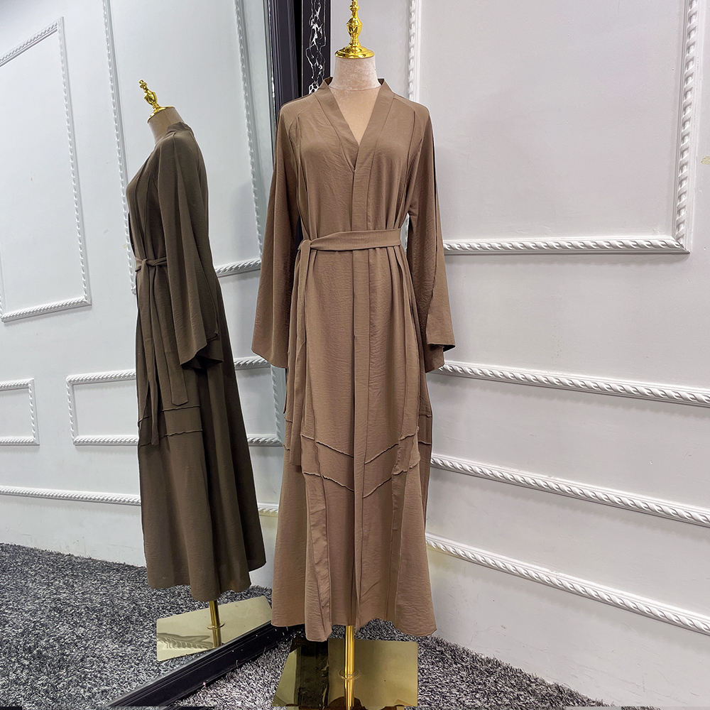 1525#Kaftans Abaya Women Arab Islamic Clothing EID Hijab Dress