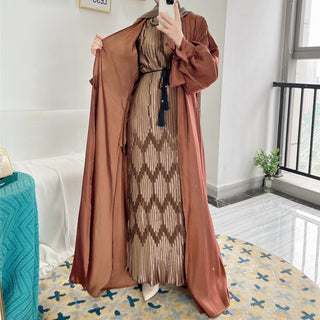 1521#Shiny Abaya eid Dubai simple Dress for Muslim Women wholesale