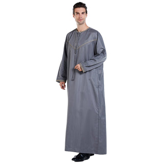 TH816# Muslim men thobe clothing Islamic Arabian men robes