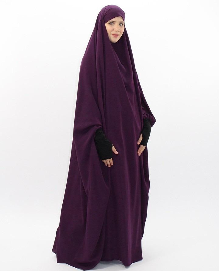 1390#Modest Khimar Hijab Abaya Jilbab_ Muslim Clothing Prayer Abay
