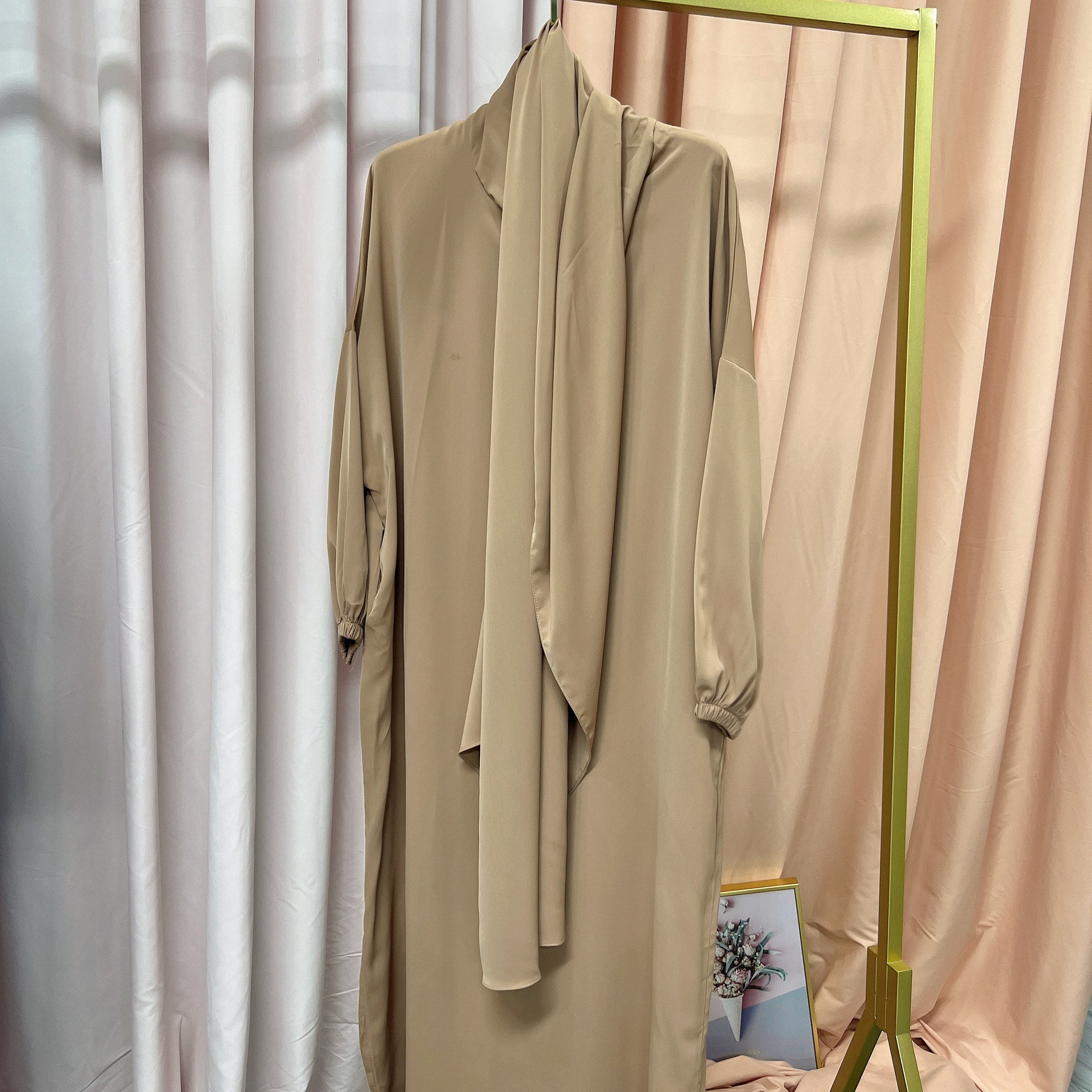 1499#Hoodie Abaya Islamic Clothing Hijab Jilbab_ Dress for Daily Wear