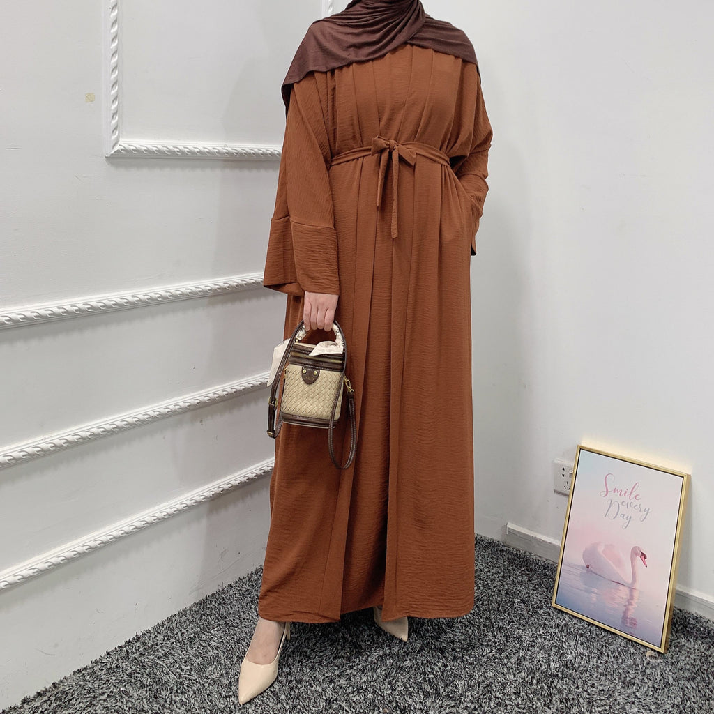 1480#Hot selling high quality cheap price Muslim women 2pcs Abaya set