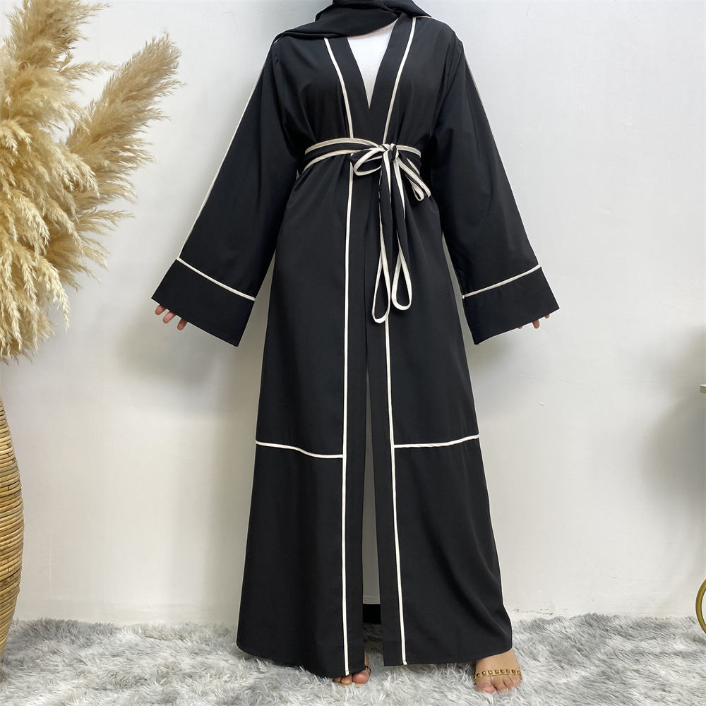 679# Simple modest front open abaya muslim women