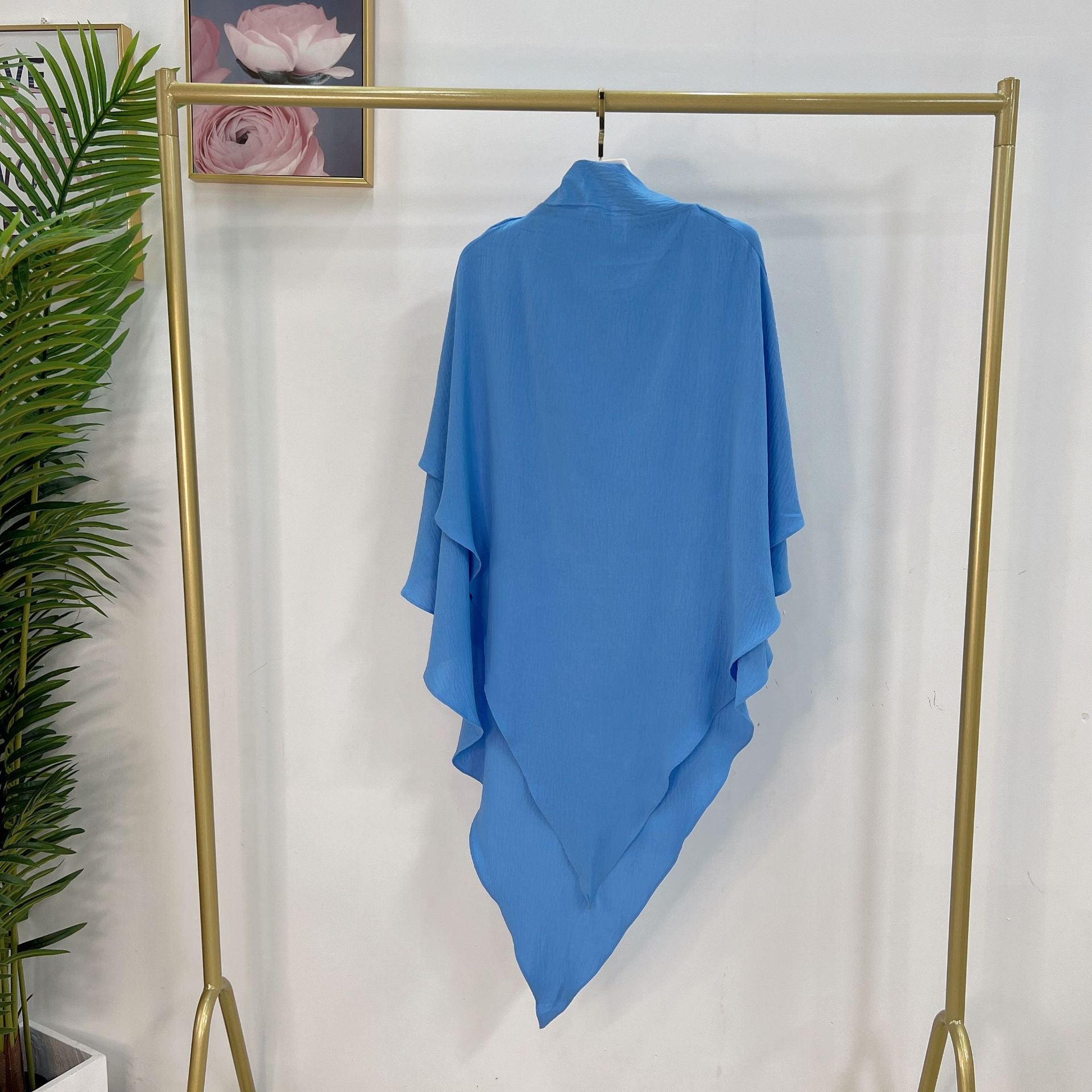 HJ908#Latest Abaya Women Islamic Dress Hijab Scarf Two Layers Long Khimar Wholesale in Stock