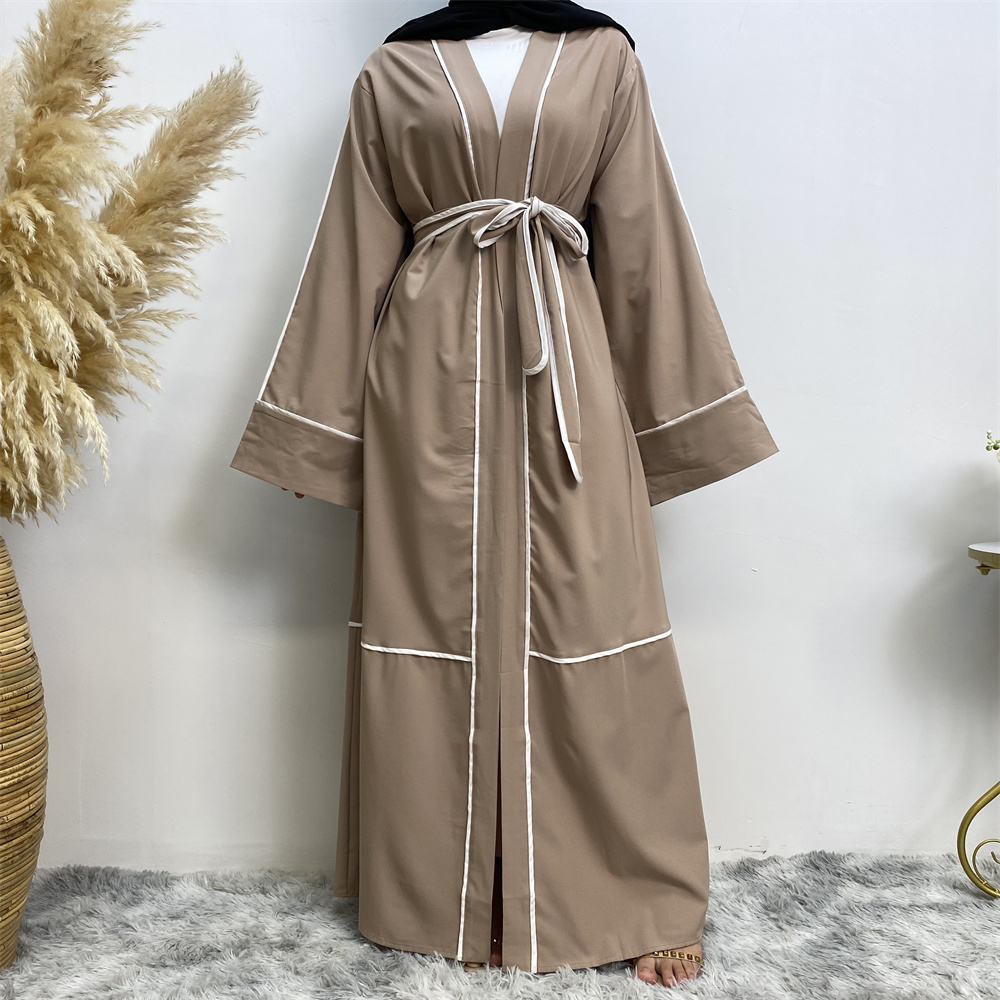 679# Simple modest front open abaya muslim women