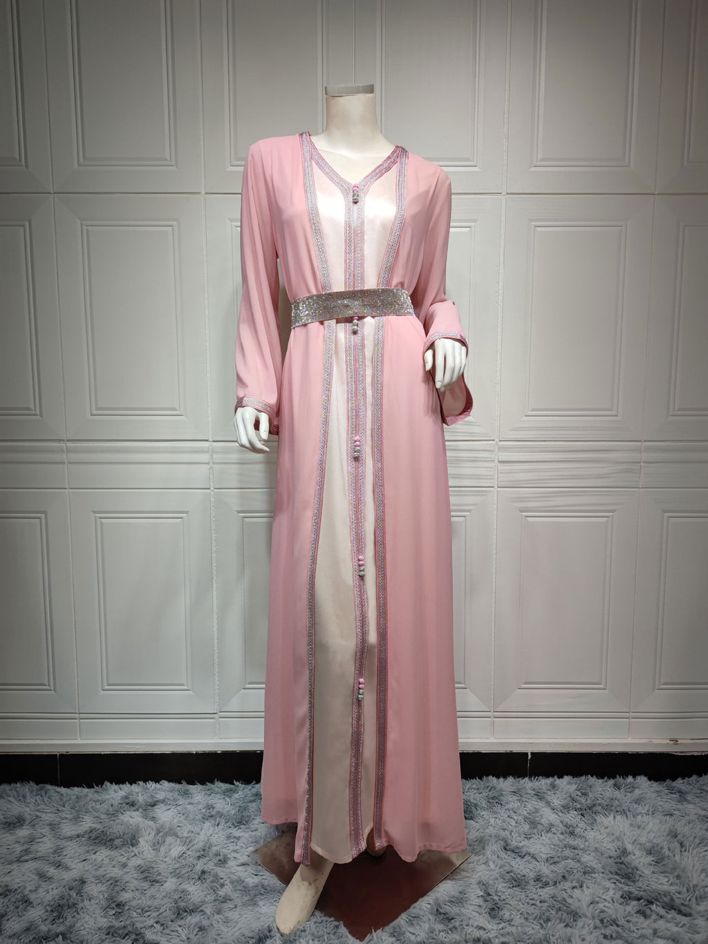 AB147#Middle East commuter ethnic style European and American muslim maxi dresses