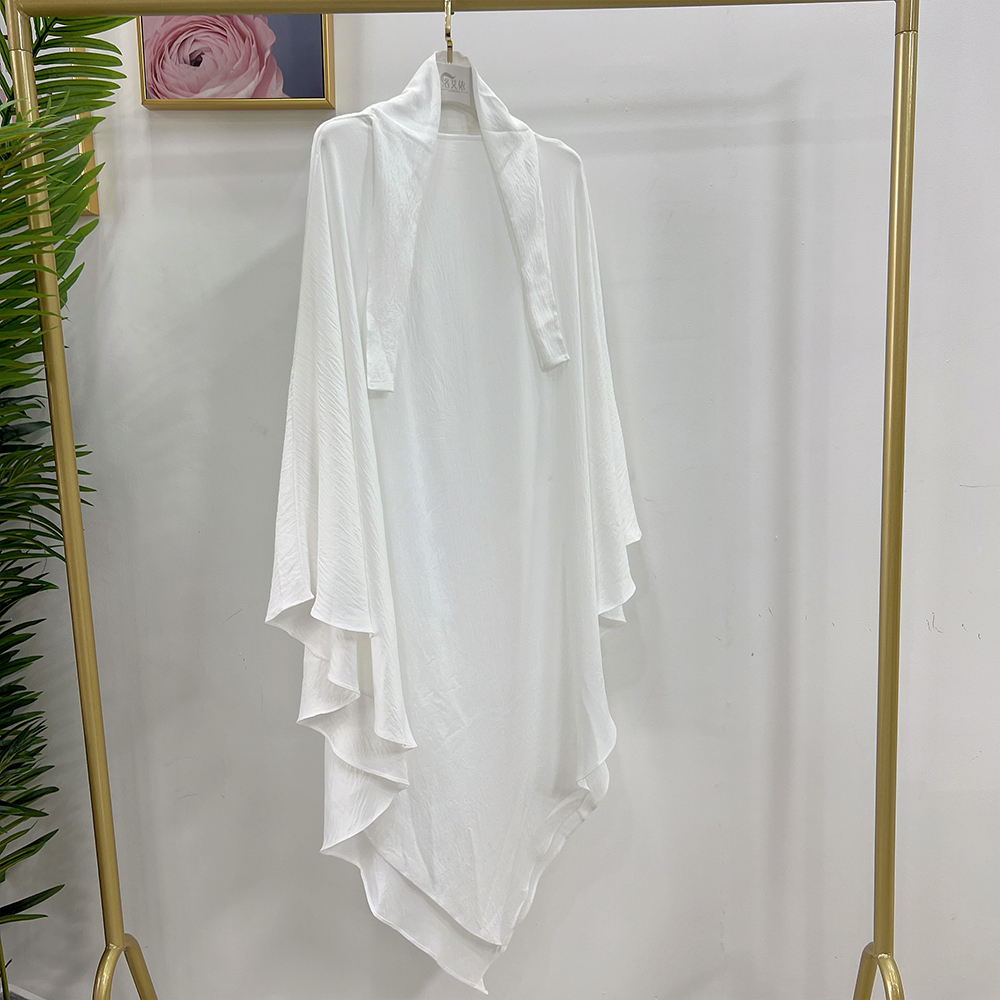 HJ907#One Layer Long Khimar Hijab Ramadan Prayer Dress Islamic Niqab
