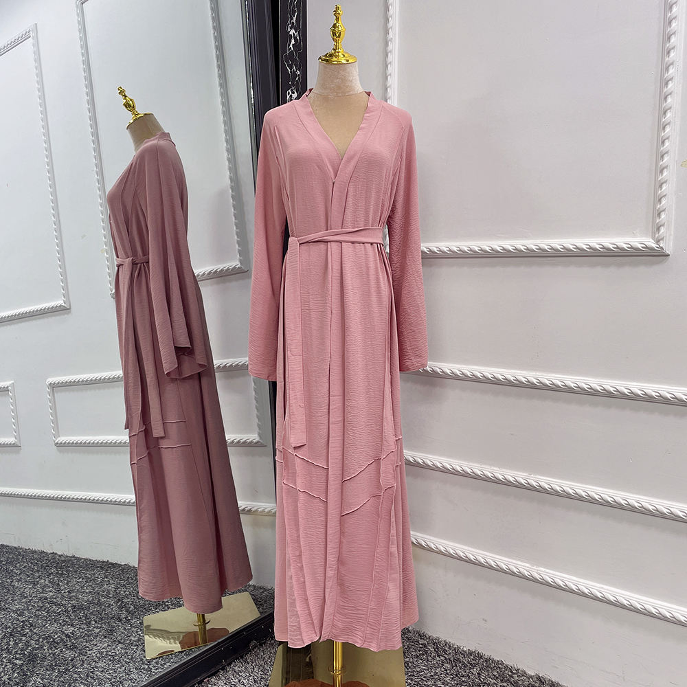 1525#Kaftans Abaya Women Arab Islamic Clothing EID Hijab Dress