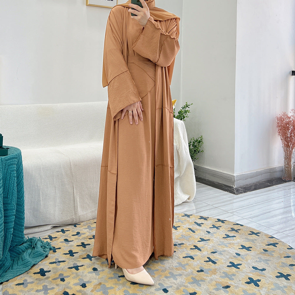 522#NEW islamic clothing modest muslim abaya  3 pieces set