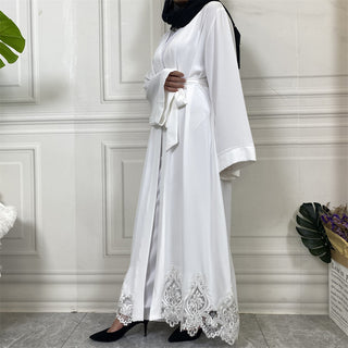 1947# Elegant Cardigan Plain Simple Abaya For Muslim Women Dress