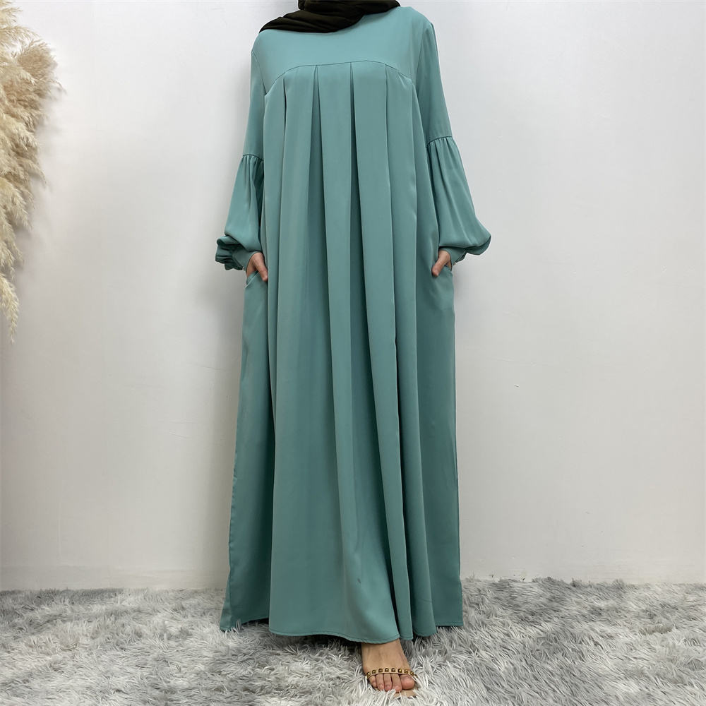 6683#2023 High Quality 10 Colors Chiffon Maxi Dress For Muslim Women Ramanda Eid Fashion