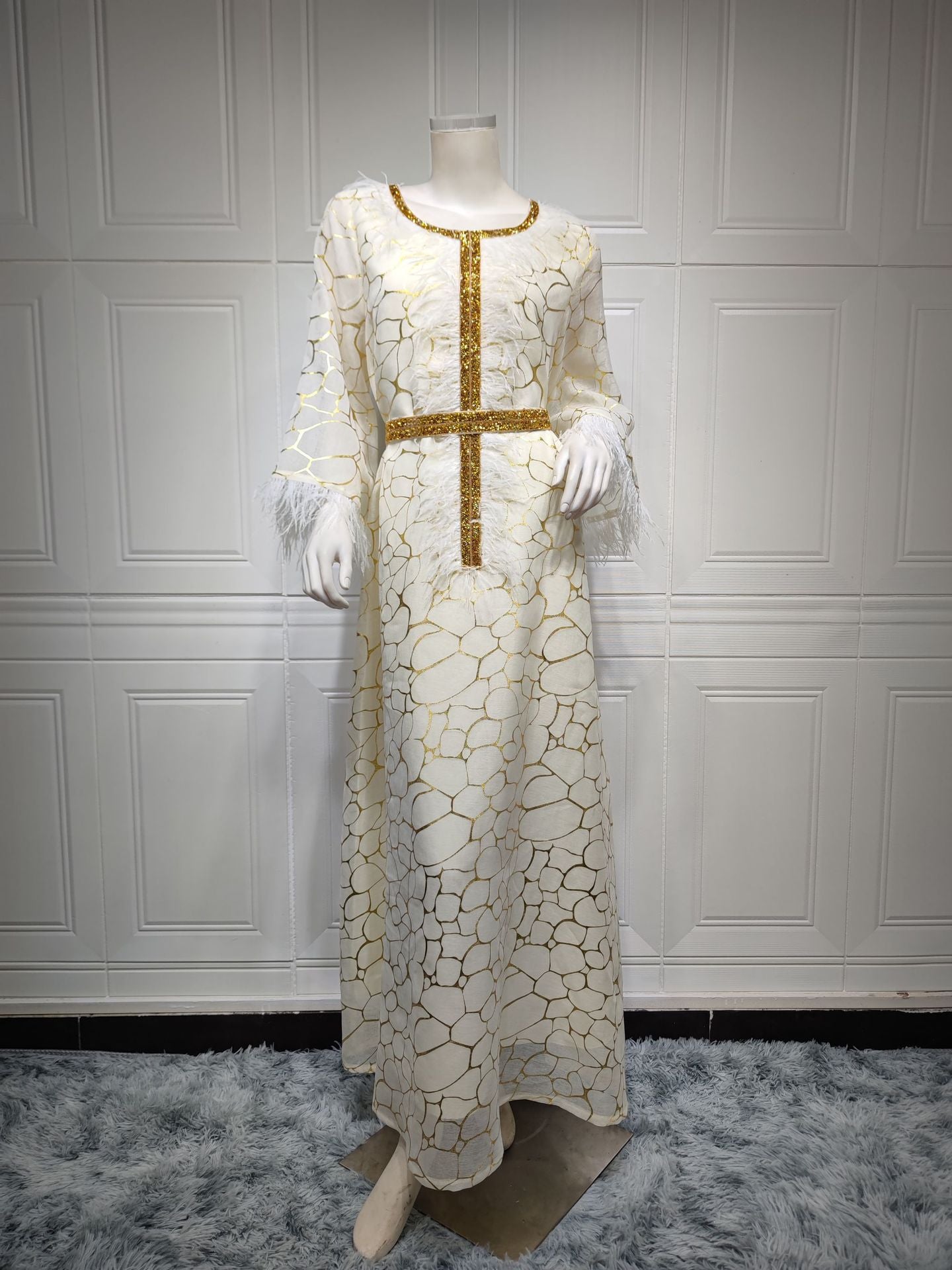 AB239#Eid Leopard fashion habaya women muslim dress muslim women abaya and long  dresses