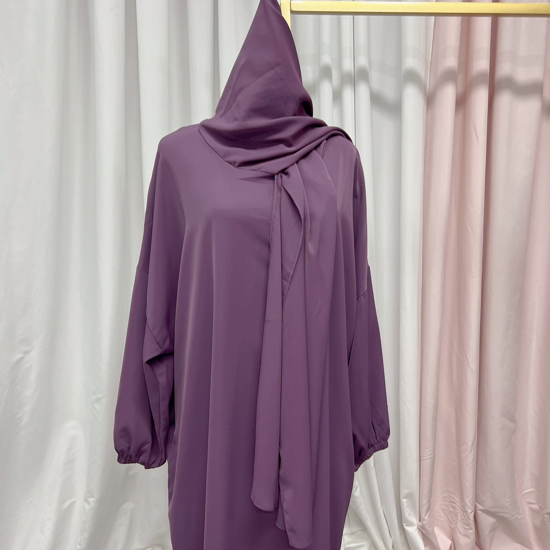 1499#Hoodie Abaya Islamic Clothing Hijab Jilbab_ Dress for Daily Wear