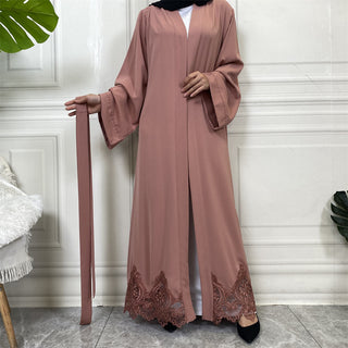 1947# Elegant Cardigan Plain Simple Abaya For Muslim Women Dress