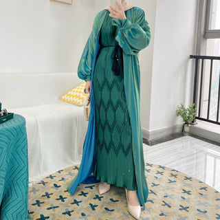 1521#Shiny Abaya eid Dubai simple Dress for Muslim Women wholesale