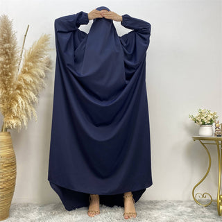 6493#Trending One Piece Full Length Jilbab_ Prayer Abaya High Quality Nida Kimono Dresses