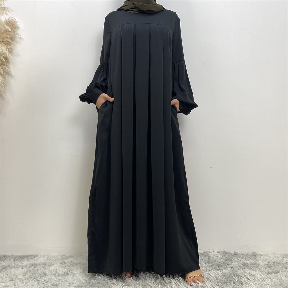6683#2023 High Quality 10 Colors Chiffon Maxi Dress For Muslim Women Ramanda Eid Fashion