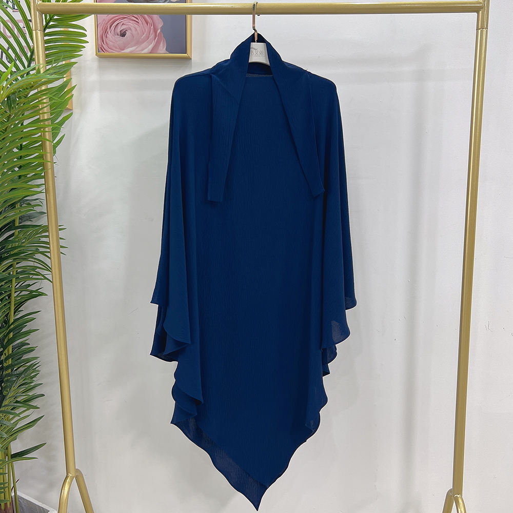 HJ907#One Layer Long Khimar Hijab Ramadan Prayer Dress Islamic Niqab