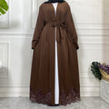1947# Elegant Cardigan Plain Simple Abaya For Muslim Women Dress