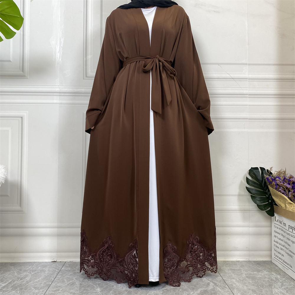 1947# Elegant Cardigan Plain Simple Abaya For Muslim Women Dress